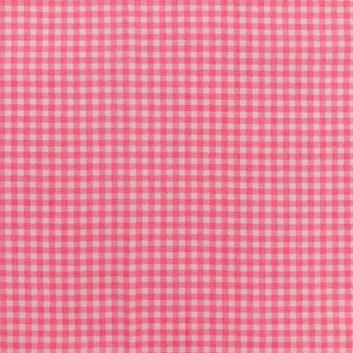 Tricoline Fabricart Xadrez Rosa 100% Algodão 1,50m Largura - Rosa chiclets